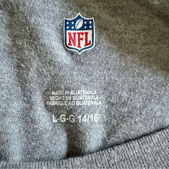 NFL Boys Gray LA Rams Short Sleeve Tees L 14/16 - Picture 3 of 7